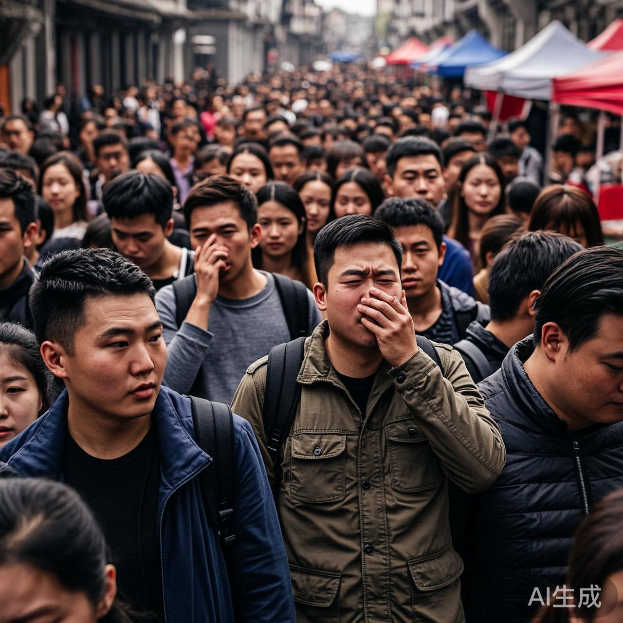 假期人山人海的旅游景点