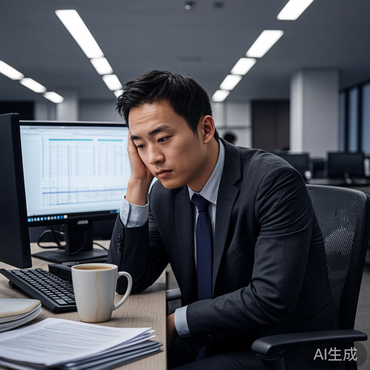 办公室里的沉默时刻