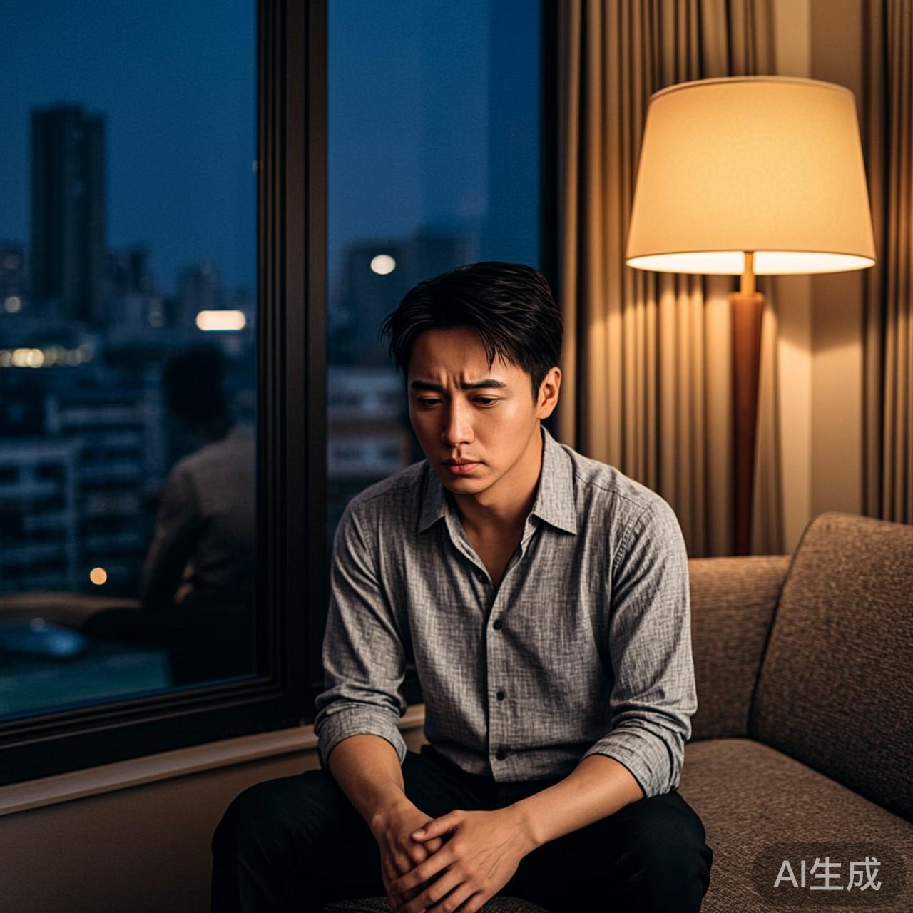 深夜独坐的窗边