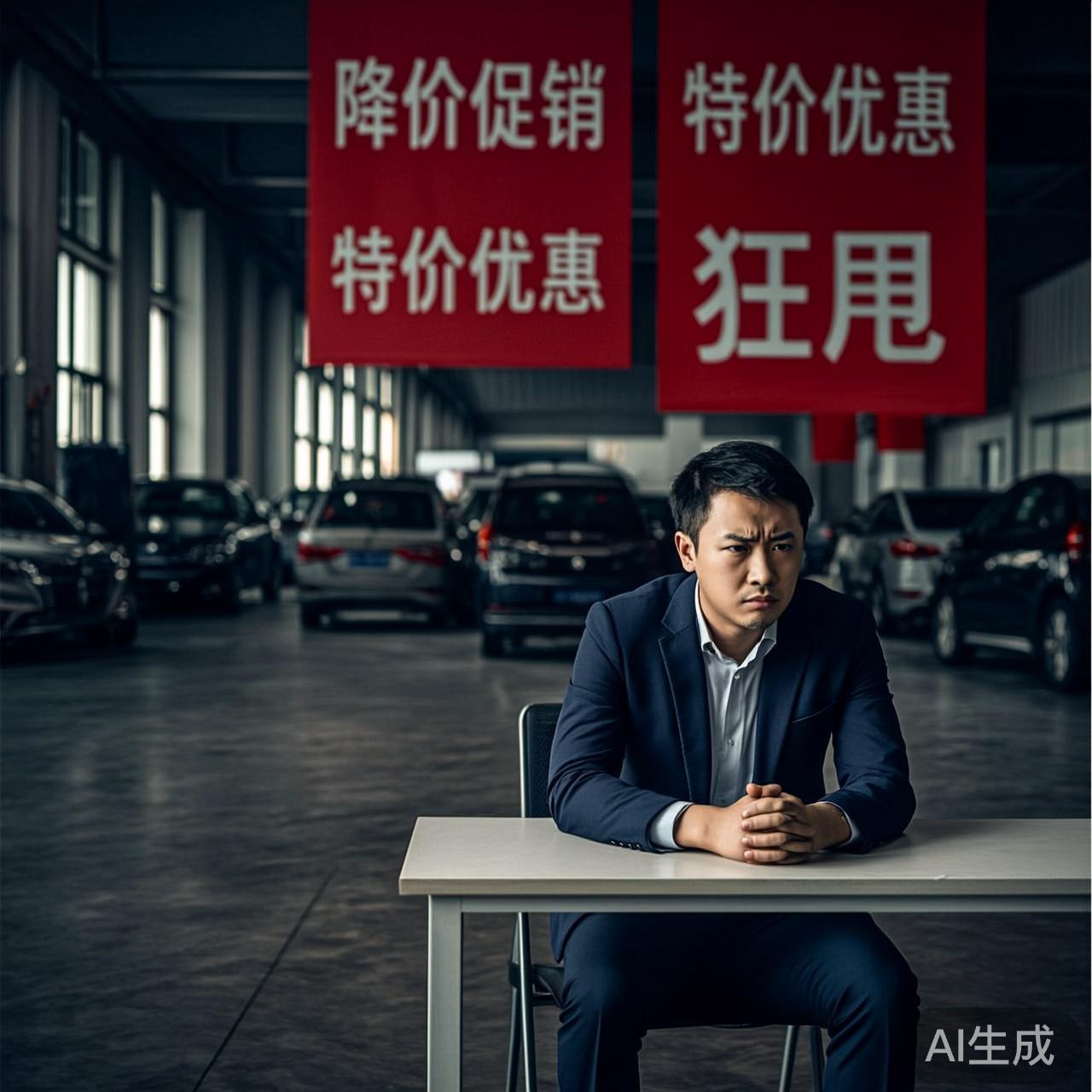 电动车4S店展厅里贴着降价海报