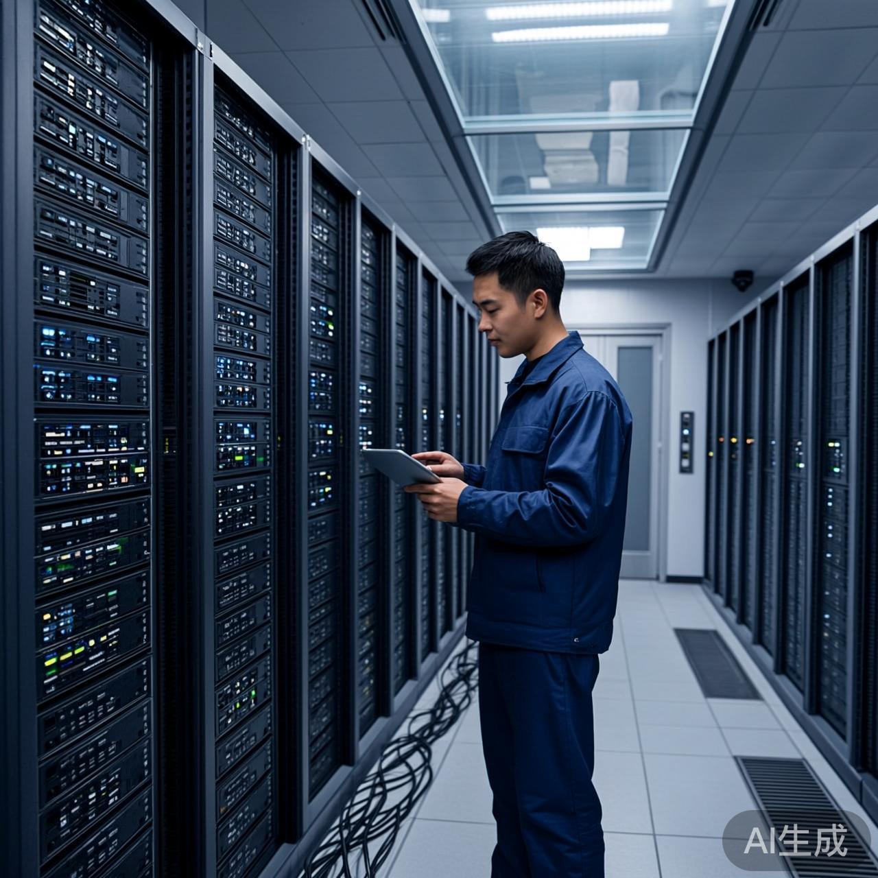 AI在天文台服务器机房处理数据