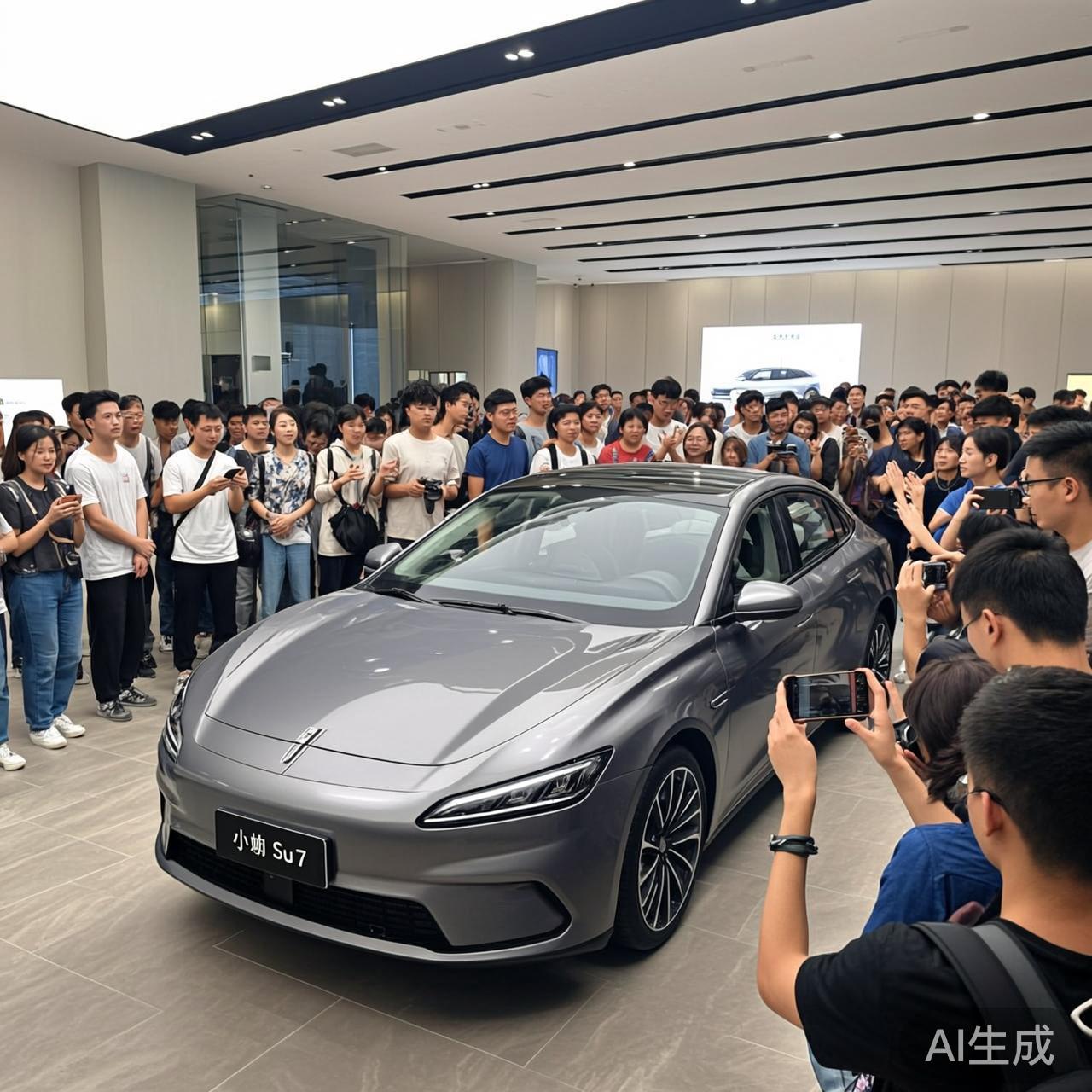 小米SU7与Model 3正面对比